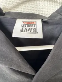 VISION STREET WEAR ブラック ナイロンジャケット