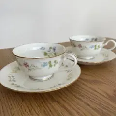 トリオ オールドノリタケ 花柄 カップアンドソーサー ケーキ皿 - メルカリ