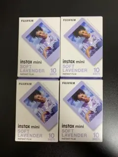 富士フィルム instax mini Soft Lavender40枚4個