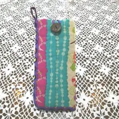 ❤⭐メガネポーチ　⭐⭐ポップな和柄　❤ハンドメイド　❥¥1200↘