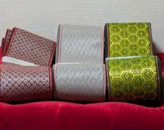 ⑧畳縁　少量3種セット　畳べり　畳へり　ハンドメイド　手芸材料　畳材料