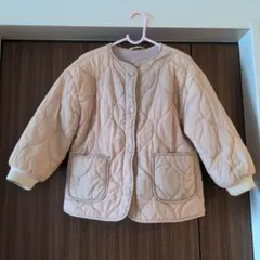 ZARA ベージュ キルティングコート 110cm