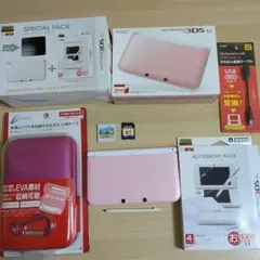 【美品】Nintendo ニンテンドー 3DS LL ピンク×ホワイト 箱付き