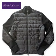 RALPH LAUREN PURPLE LABELブラック中綿ニットジャケット