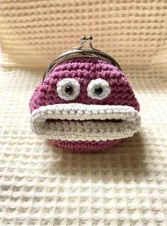 パクパクモンスター がま口ポーチ(ピンク)