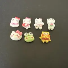 キティ ネコ カエル パーツ 7点set 同封200円