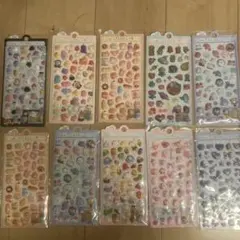 ぷっくり3Dシール　10枚　まとめ売り