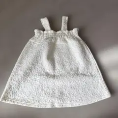 tete a tete アイボリー ノースリーブワンピース 90cm 花柄