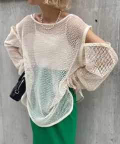 チャオパニック　マルチWAYメッシュカットアウトトップス