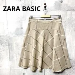 ZARA BASIC ザラベーシック ウールチェックスカート