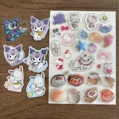 シール おすそ分け ボンボンドロップ ハローキティ スティッチ しずくちゃん