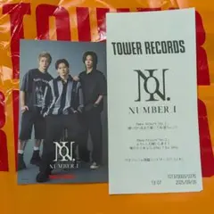 Number_i　 アルバム 特典カード　レシート　タワーレコード　タワレコ