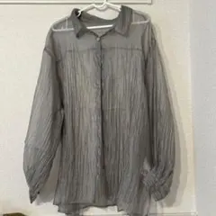MURUA シアーシャツ グレーのサムネイル