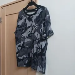 【GU×1MW.bySOPH.】コットンTシャツ(ブラック迷彩) Mサイズのサムネイル