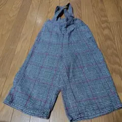 BREEZE チェック柄 オーバーオール 100cm