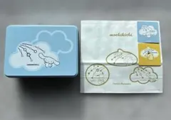 【新品】もち吉 サンリオ 空き缶 シナモロール ポムポムプリン シール付 手提袋