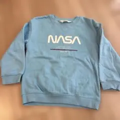 H&M NASA 水色 トレーナー　110cm 裏起毛
