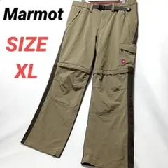 Marmot　マーモット　2wayアウトドアカーゴパンツ　カーキ　刺繍ロゴ　XLのサムネイル