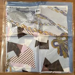[新品]水色　大判スカーフ