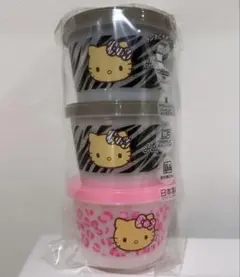 アベイル ハローキティ タッパー ジョイント式 保存容器 3個セット