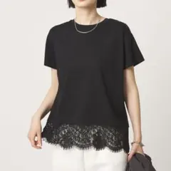 green label relaxing ブラック　Tシャツ　レースのサムネイル