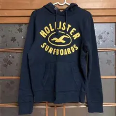 Hollister ネイビー フード付きパーカー Sサイズ