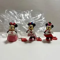 【ディズニー】トータリー ミニーマウス カプセルトイ 3個セット