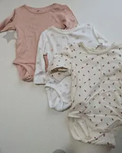H&M ベビー肌着 ロンパース 3枚セット