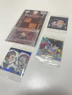 【猗窩座】 鬼滅の刃 ウエハース 一番くじ(E賞) 4点セット