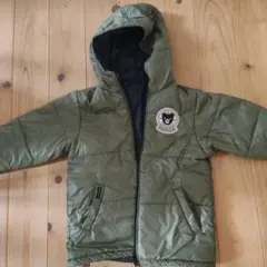 DOUBLE.B フード付きジャケット オリーブ