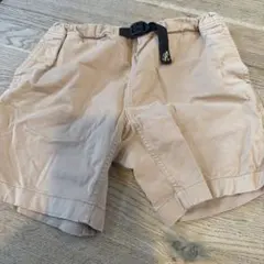 グラミチ　ベージュ ハーフパンツ 調整可能ベルト付き　130㎝