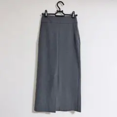 GU ロングタイトスカート ナロースカート　グレー