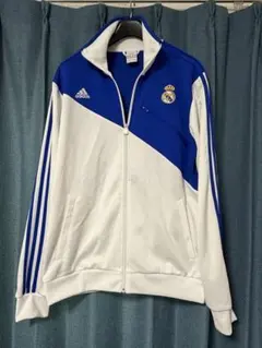 【】09-10 Real Madrid トラックジャケット 刺繍ロゴ adidas】09-10 Real Madrid トラックジャケット 刺繍ロゴ - メルカリ