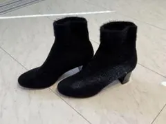 JILL STUART ブラック ショートブーツ 24.5cm