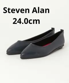 Steven Alan【FOX UMBRELLAS】フラットパンプス ネイビーのサムネイル
