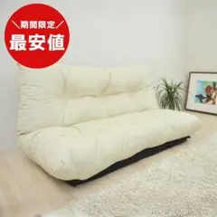 送料込！販売価格3000円 ニトリ肘付きローソファ ふっくらパン