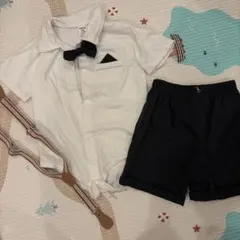 SHEIN フォーマルシャツ＆ショートパンツセット 18-24ヶ月