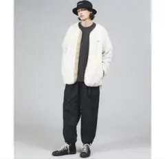 (美品)ケルティ　ノーカラー フリース　ボアジャケット　Mサイズ