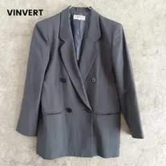 VINVERT　バンベール　ウール　テーラードジャケット　ダブル　グレー　7ARのサムネイル