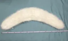 フェザー ショール 振袖 成人式白 羽毛 100％ 単品 着物 ホワイト良好