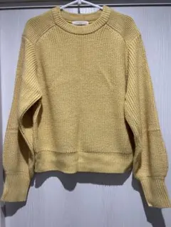 chocol raffine robe 長袖ニット イエロー