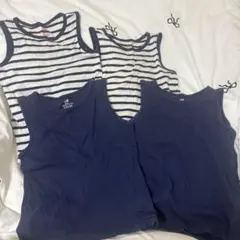 H&M オーガニックコットン タンクトップ 肌着 インナー 4枚セット
