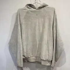 adidas バスケットボール フード付きパーカー グレー