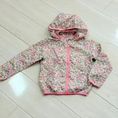 120 薄手 花柄フード付きジャケット【2着目100円引き】