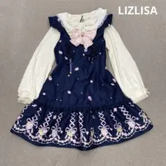 リズリサ LIZLISA 花柄 リボン ワンピ カーディガン平成希少 姫カジ