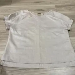 ベージュ 半袖 Tシャツ メタルパーツ付き　ノーリーズのサムネイル