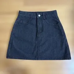 【新品未使用】タイトスカート 黒デニム ミニスカ S