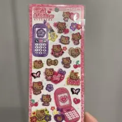 平成はっぴーフォンステッカー サンリオ 日焼け キティ