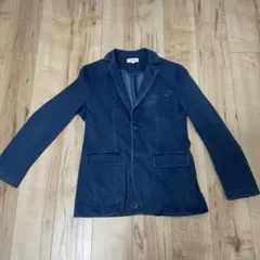 デニム テーラードジャケット ダークブルー