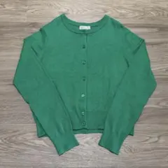 H&M カーディガン　グリーン　 L